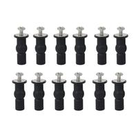 1/2/4/10/20 piezas de bisagra de tornillo for tapa de inodoro de acero inoxidable con tuercas de carga superior e inferior expansibles(4Pcs)