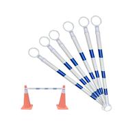 1 2 4 5 6 8 10 12Pcs Barras Retráctiles Para Conos De Tráfico Postes De Conexión Retráctiles Barricada Telescópica For Gestión Del Tráfico Conos
