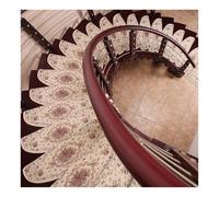 1 2 4 6 8 10 15 Juegos de alfombras Antideslizantes con diseño Floral para escaleras de Interior, sin Cinta Adhesiva, Lavables, para escaleras, Mayores(H 6pcs,31.5x9.4x1.2)