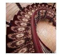 1 2 4 6 8 10 15 Juegos de alfombras Antideslizantes con diseño Floral para escaleras de Interior, sin Cinta Adhesiva, Lavables, para escaleras, Mayores(F 6pcs,25.1x9.4x1.2)