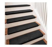 1 2 4 6 8 10 Piezas de alfombras Antideslizantes con Borde Redondeado para escalones de Madera, Lavables, sin Cinta Adhesiva, tapetes para escaleras(C 10PCS,25.6x9.4x1.2)