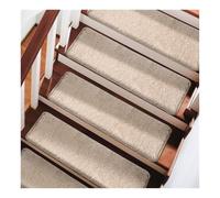 1 2 4 6 8 10 Piezas de alfombras Antideslizantes con Borde Redondeado para escalones de Madera, Lavables, sin Cinta Adhesiva, tapetes para escaleras(A 6PCS,25.6x9.4x1.2)