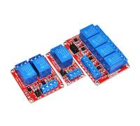 1 2 4 6 8 Escudo de placa de relé con optopar disparador de alto y bajo nivel DC 5V 12V 24V 1 Uds(24V,4 channel)
