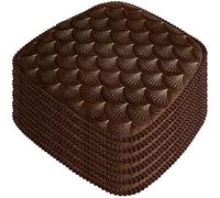 1/2/4/6 Pack Cojín De Silla para Sillas De Comedor, Cojines De Silla De Cocina Antideslizantes con Lazos, Cojines De Asiento De Comedor De Espuma Viscoelástica con Funda Desmontable