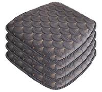 1/2/4/6 Pack Cojín De Silla para Sillas De Comedor, Cojines De Silla De Cocina Antideslizantes con Lazos, Cojines De Asiento De Comedor De Espuma Viscoelástica con Funda Desmontable