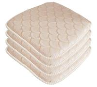 1/2/4/6 Pack Cojín De Silla para Sillas De Comedor, Cojines De Silla De Cocina Antideslizantes con Lazos, Cojines De Asiento De Comedor De Espuma Viscoelástica con Funda Desmontable