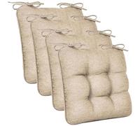 1/2/4/6 Piezas Cojines para Sillas de Comedor Antideslizante Lavable Ruedas Almohadilla 40x40/50x50 Oficina/Cocina/Terraza/Jardin Cojín para Silla para Interior/Exterior(Color14,55x55x8in(4pcs))