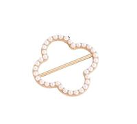 1/2/4/8PCS Corner Waist Knotted Brooches Metal Hijab Scarf Ring Button Shirt T-shirt Fixed Buckle Accessories para Mujeres Niñas Accesorios Decorativos(Color 2,1PC)