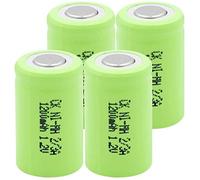 1/2/4 Piezas 1,2 V 2/3A 1200Mah Ni-Mh 2/3A batería Recargable para Linterna Led antorcha batería Externa RC videocámara Juguete Cepillo de Dientes-4 Piezas