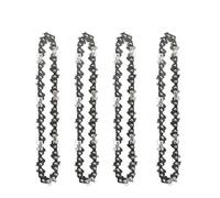 1/2/4 piezas Cadena de mini motosierra de 8 pulgadas 1/4 quot; Hoja de paso .043quot; Guía de cadena de calibre para corte de madera, 48 eslabones de transmisión, motosierra de repuesto, 4 Uds.