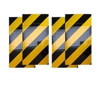 1/2/4 piezas de espuma protectora for puerta de coche, pegatina reflectante de advertencia antiarañazos for pared de garaje, accesorios for coche, parachoques, borde adhesivo for arañazos(4PCS Yellow