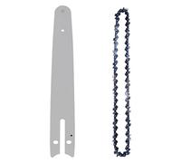1/2/4 piezas de mini motosierra 8 pulgadas, hoja paso 1/4", calibre 0,043", guía cadena for corte madera, 48 eslabones transmisión, pieza repuesto for(8inch-1pcs Guide-1pc)