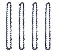 1/2/4 piezas de mini motosierra 8 pulgadas, hoja paso 1/4", calibre 0,043", guía cadena for corte madera, 48 eslabones transmisión, pieza repuesto for(4pcs)