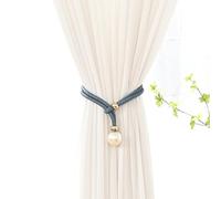 1/2/4 Uds. Cuerda trasera for amarre de cortina con cortina de ventana de perlas de 4 cm y soporte for cortina. Alzapaños de gasa for cortinas, adornos, cuerdas for cortinas de perlas(Blue,1 Pc)
