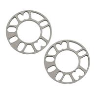 1/2/4 Uds. Universal 3/5/8/10mm Espaciador Rueda De Coche Placa Cuña Junta Adaptadora Automática Para 4x100 4x108 4x114,3 5x100 5x108 5x114, 5x120 Separadores Hubcentric(2PCS 5mm)
