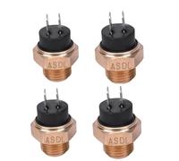 1 2 4 Uds Universal M16 16mm motocicleta doble tanque de agua temperatura ventilador de refrigeración de radiador interruptor de Control térmico M16(4PCS)