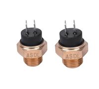 1 2 4 Uds Universal M16 16mm motocicleta doble tanque de agua temperatura ventilador de refrigeración de radiador interruptor de Control térmico M16(2PCS)
