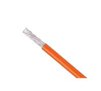 1/2/5/10/20/30/50m Single Core Silver Plated Wire 16 14 13 12 11 10 AWG Insulation Copper Cable Audio Speaker Headphone Line(Orange,1m 14AWG)