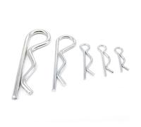 1/2/5/10/20 piezas M1 a M7 acero tipo R pasador de chaveta forma de onda Clip dividido abrazadera de pelo Tractor Pin for varilla de coche diámetro 1 - 7mm(5pcs 3.5x75mm)
