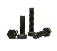 1/2/5/10/20 piezas M3 M4 M5 M6 M8 M10 M12 GB5783 DIN933 negro A2-70 304 acero inoxidable hexagonal externo tornillo de cabeza hexagonal(30mm,10pcs M4)