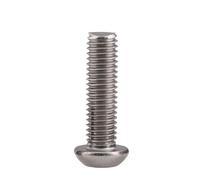 1/2/5/10/20 Piezas M3 M4 M5 M6 M8 M10 Torx Cabeza Redonda Con Pasador Tornillos De Seguridad Antirrobo Perno A Prueba Manipulaciones Botón Seis Lóbulos Acero Inoxidable 304(4mm,M3-20Pcs)