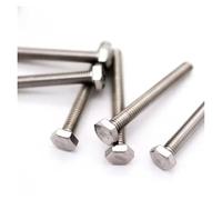 1/2/5/10/PCS M3 M4 M5 M6 M8 A2-70 304 Acero inoxidable DIN933 Tornillo hexagonal externo Perno de cabeza hexagonal exterior Longitud 6-200 mm Hexagona(M27)
