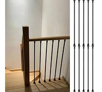 1 2 5 10 Piezas Balaustres Husillo para Escalera Hogar Moderno/Patio/Azotea Columna de Barandilla de Galería - Hierro Cuadrado Negro Barandilla Alta 39 43 47 51 55 59 Pulgadas Decoración