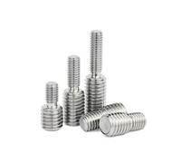 1/2/5/10 Uds 304 adaptador de rosca de acero inoxidable macho a macho tornillo de transferencia de doble cabeza perno reductor M3 M4 M5 M6 M8 M10 M12 M14 M16 M20 Completa amenaza (Size : M5x6-M6x6mm-