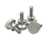 1/2 /5/10 Uds M2 M2.5 M3 M4 M5 M6 304 perilla de agarre moleteada de acero inoxidable longitud del perno del tornillo del pulgar = 3-35mm(10pcs,M2.5 x 10mm)