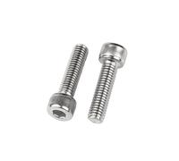 1/2/5/10 Uds. Rosca for zurdos M3 M4 M5 M6 M8 M12 DIN912 304 A2-70 de acero inoxidable cabeza hexagonal Allen tornillo de cabeza(10pcs M4x20)