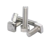 1/2 5 10 Uds tornillos de cabeza cuadrada de acero inoxidable 304 tornillos M4 M5 M6 M8 M10 M12(M8 (2Pcs),45mm)
