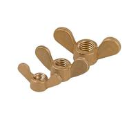 1/2/5/10 Uds Tuercas De Ala Latón Macizo Mariposa Apriete Manual for Tornillos M3 M4 M5 M6 M8 M10 M12(M6 5pcs)