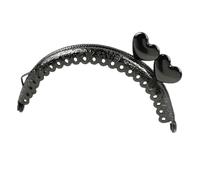 1/2/5/10Pcs 8.5cm Embossed Metal Bags Handle Purse Frame Kiss Clasp For Coin Wallet DIY Handmade Sewing Brackets Bag Accessories(XP102-GunBlack,8.5cm-2Pcs)