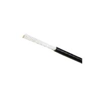 1/2/5/8/10/20/30/50/100m 24 26 28 30AWG PTFE Cable electrónico Plateado Aislamiento pureza Audio Altavoz Auriculares señal Cable de Cobre(Black 1m,28AWG)