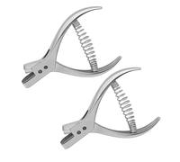 1/2/5 Pieces Tailors Designer Garment Pattern Notcher Paper Punch Sewing Pliers Punch Marker Pattern Hole Notches Punch Tool (2 Piece)