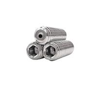 1/2/5 Uds M3 M4 a M16 304 Agujero hueco de acero inoxidable a través del zócalo hexagonal tornillo plano sin cabeza(55mm,1pc M10)