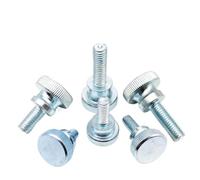 1/2/5 uds. M3 M4 M5 M6 M8 M10 DIN464 GB834 Tornillo moleteado de cabeza escalonada for ajuste manual Para mesas, placas de baño, cristal, decoración(5mm,M4 (5pcs))