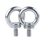 1/2/5 Uds M3 M4 M5 M6 M8 M10 M12 perno de ojo acero inoxidable 304 tornillos elevación marino anillo bucle agujero for Cable cuerda para equipos mecánicos(M8 x 15mm(1Pcs))
