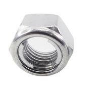 1/2/5pc M3 M4 M5 M6 M8 M10 M12-M30 Zinc Plateado Todo Inserto De Metal Hexagonal Tuerca Bloqueo Automático(M10-5Pcs)
