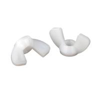 1/2/5pc M3 M4 M5 M6 M8 M10 M12 Tuercas De Mariposa Nailon Tuerca Ala Plástico Apriete Manual(White,M5-5pcs)