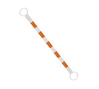 1 2 6 8 10 12 16 20 piezas Barra de cono retráctil de 5 a 10 pies, conectores de barra de cono de tráfico expandibles, poste de barrera de seguridad de PVC(Orange and White,1pc)