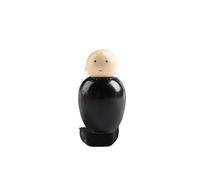 1/2 adornos difusores de madera, accesorio aromático para coche con diseño de marionetas de muñeca gorda, función de difusión de aceite esencial, material de madera original, decoración interior de