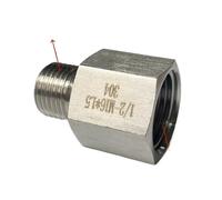 1/2" BSPP Female To 3/4" BSPT Male 304 Stainless Steel Pipe Fitting High Pressure Connector Coupler