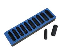 1/2" hembra Metirc profundo impacto solo 6 caras hexagonales 10mm - 24mm 10PC