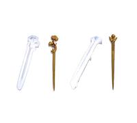 1/2 horquillas de resina de silicona, forma de pinza para el pelo, juego de moldes para el pelo, joyería, artesanía