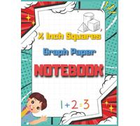 1/2 Inch Squares Graph Paper Notebook: Fun Comic-Style Math & Geometry Notebook for Kids