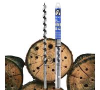 1/2-Inch x 12-Inch Auger Drill Bit for Wood, Hex Shank 3/8-Inch One Piece, Ship Auger Long Drill Bit for Soft and Hard Wood, Plastic, Drywall and Composite Materials