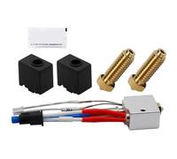 1/2 Juego Compatible con Any-Cubic Kobra 2/2 Plus/MAX/2 Pro/2 Neo Hotend Kit de extrusora de Cabezal de impresión Boquilla termistor Boquilla de Bloque de Calor(1set)
