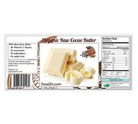 1/2 Lb Certified Organic Cocoa Butter, Pure, Raw, Unprocessed. Incredible Quality and Scent. Use for Lotion, Cream, Lip Balm, Oil, Stick, or Body Butter. Organically Grown, Non-gmo By Saaqin by SaaQin