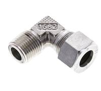 1/2'' NPT Macho x 15L Acero inoxidable Codo de 90 grados Anillo de corte 315 Barra DIN 2353